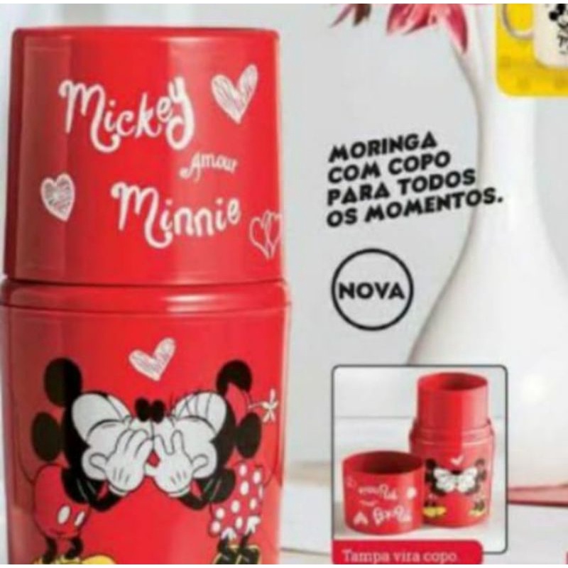 Jarra Moringa Disney Amor Mickey E Minnie 600ml Avon Produto descontínuo (não fabricam mais)