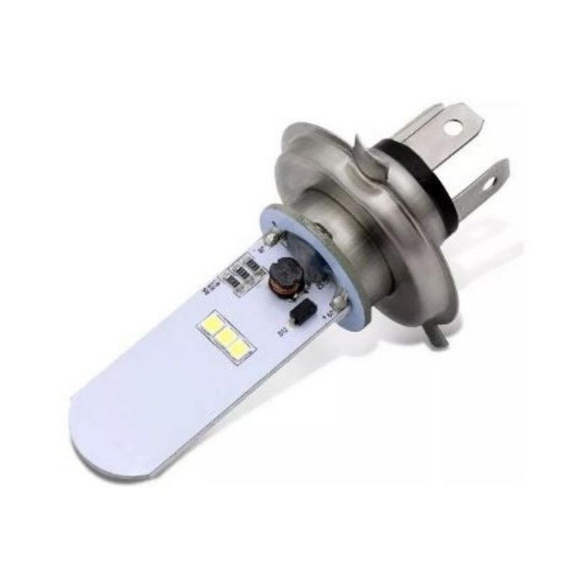 Lâmpada Farol H4 Moto Efeito Xenon Super Branca Titan Cg Pop110 CBX CB500 CB300 XRE BROS