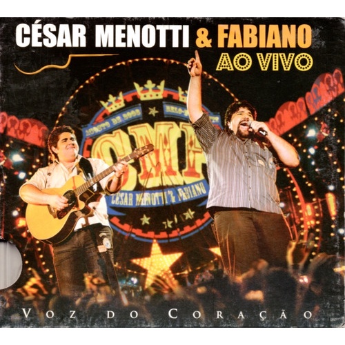 Cd César Menotti E Fabiano - Voz Do Coração Ao Vivo Capa Pac