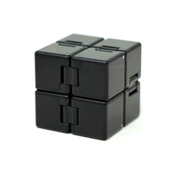 Infinity Cube ShengShou Preto Fidget Articulado Antiestresse