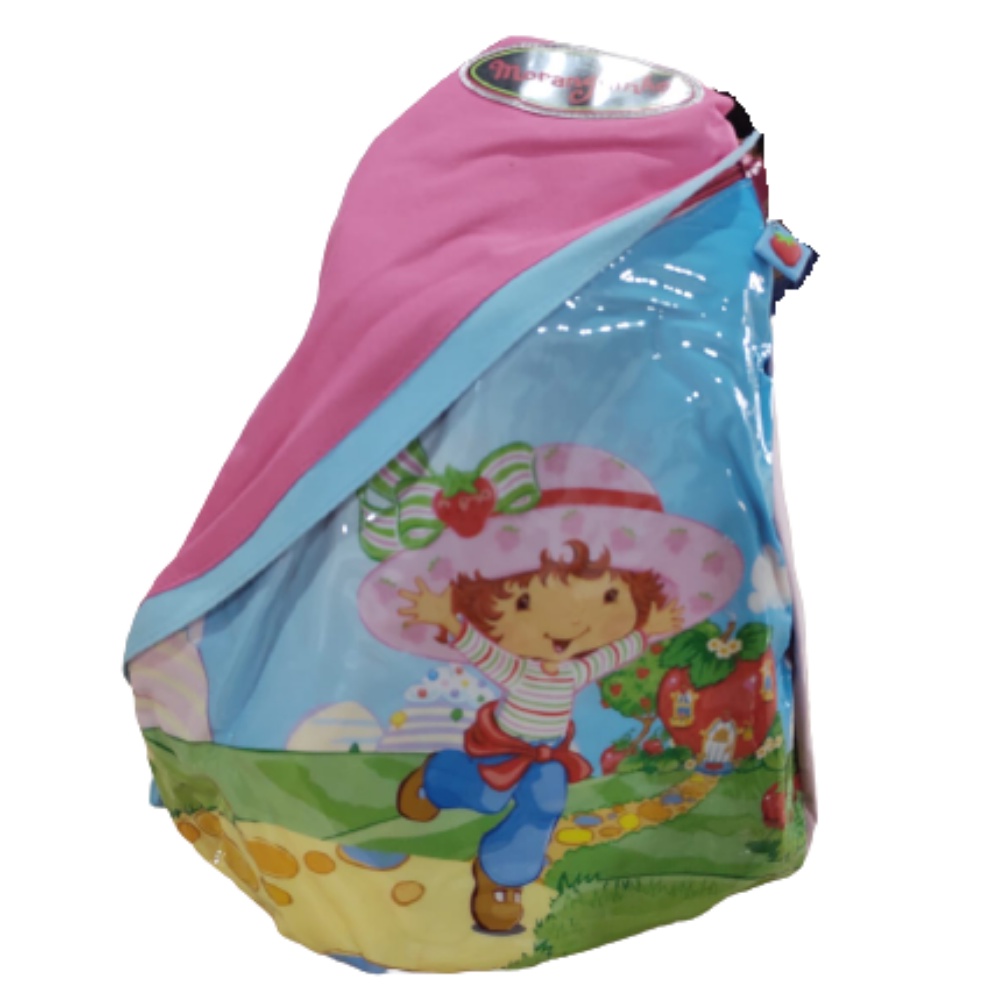 Mochila Transversal Com Uma Alça Infantil Moranguinho Rosa em Oferta na Shopee