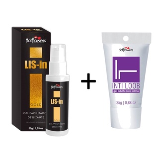 Kit Dessensibilizante Anal Lis-In 30g e Inti Loob 25g - Kit com 2 Lubrificantes hotflowers