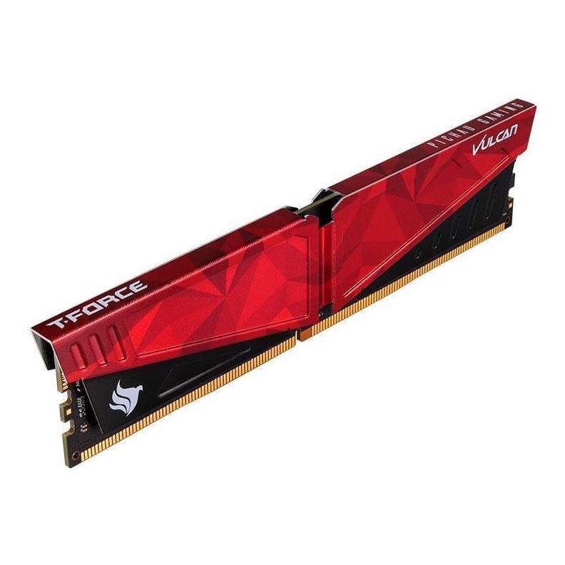 Memoria Team Group T-Force Vulcan Pichau 8GB (1x8) DDR4 2666 MHz , 3600 MHz, Vermelha, Lacrada