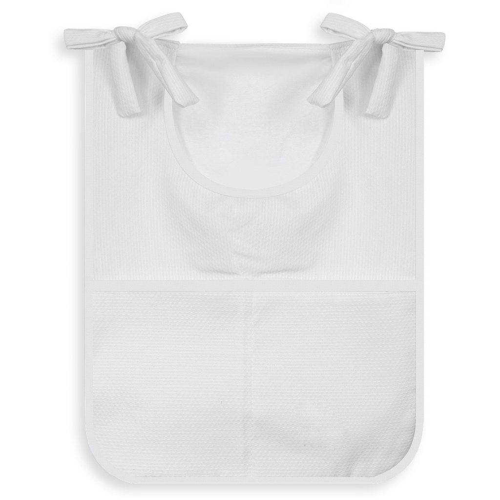 Porta Fralda / Porta Treco Piquet Branco Quarto Bebê Tecido 100% Algodão