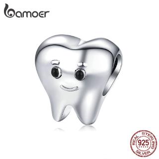 BAMOER  Fashion Charm 925 Silver Fit Original Bracelet Tooth