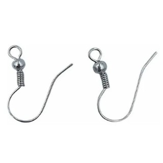 Base para brinco anzol 18mm níquel 100 pçs