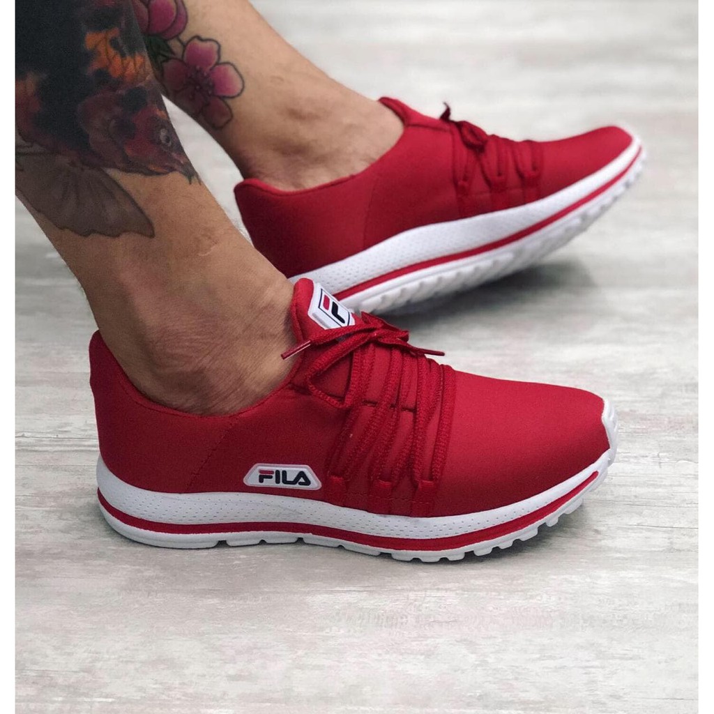 tenis fila vermelho novo