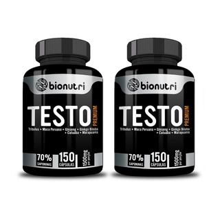 Kit 2x TESTO PREMIUM 1500mg 150caps Ganho de massa Muscular Libido energia