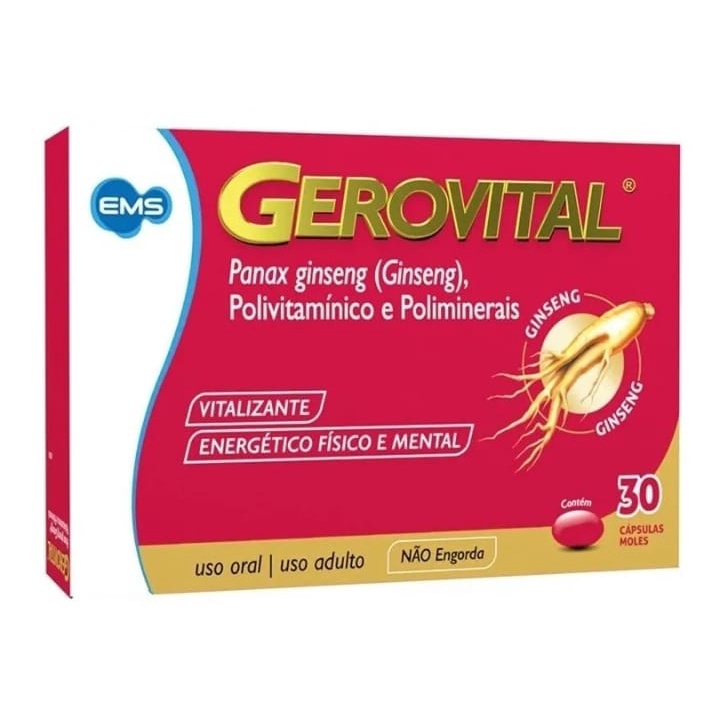 Gerovital Ginseng Vitalizante Mental Energia C/30 - Envio 24 Horas