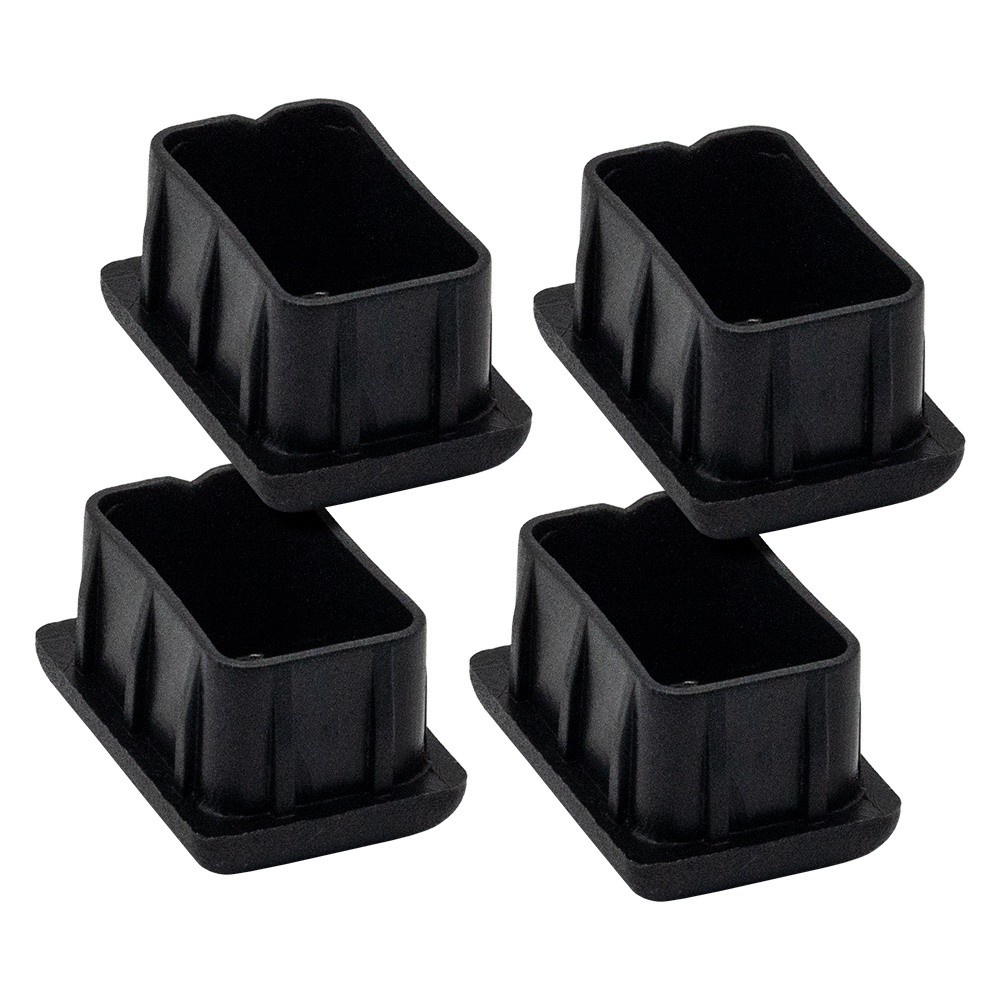 Kit 4 Tampas Ponteira Pes Plastica Interna 20x30 Retangular