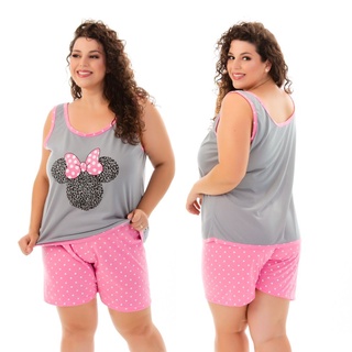 Baby Doll AnaJu Personagens Plus Size Malha Confort Short Doll Promoção Pijama Oferta