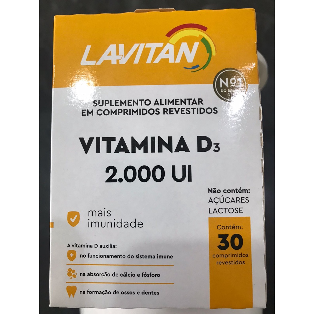 Lavitan Vitamina D3 2000UI - 30 Comprimidos | Shopee Brasil