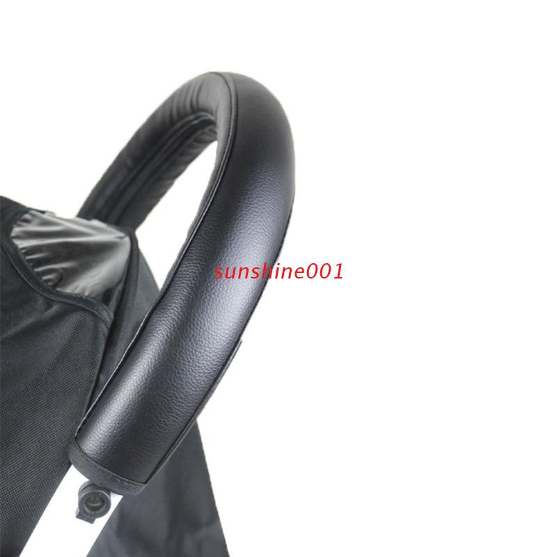 Capa Couro PU Apoio Braço Para Carrinho Bebê