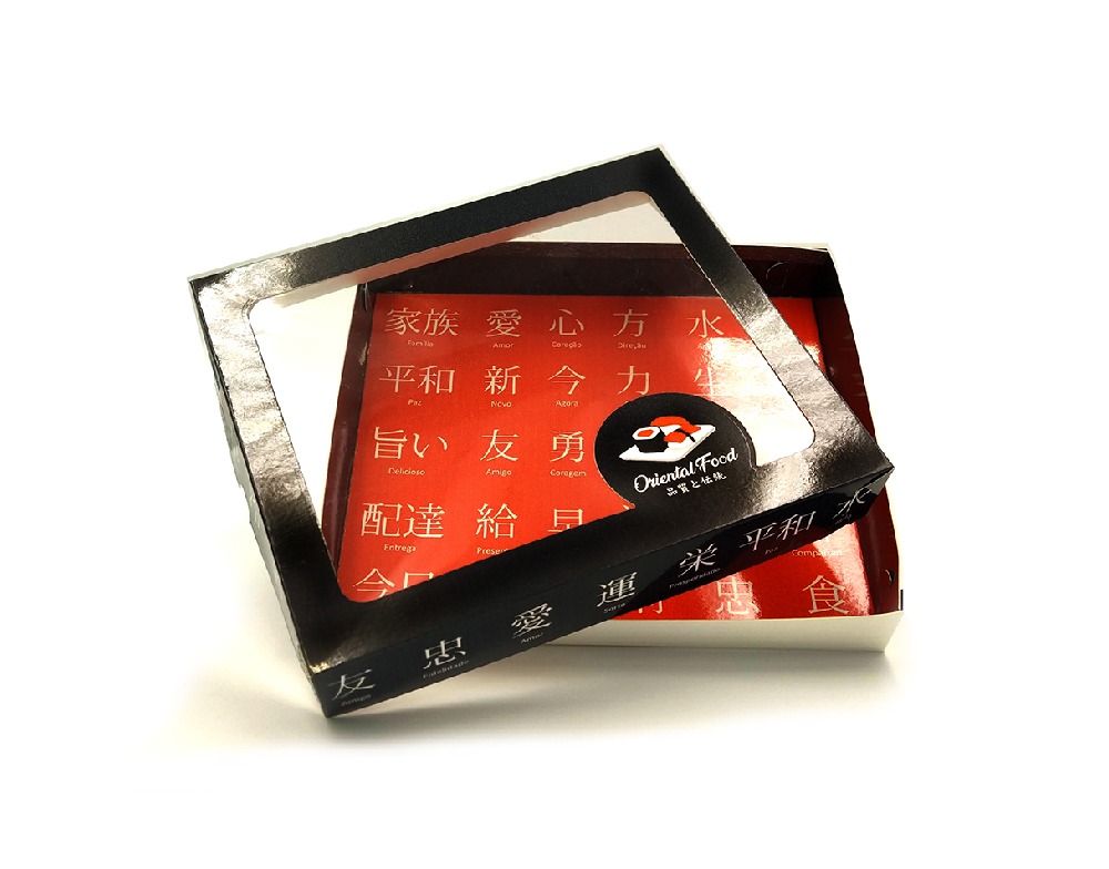 Embalagem Caixa Sushi Delivery M Tradicional pacote c/ 50 Unidades em Oferta na Shopee