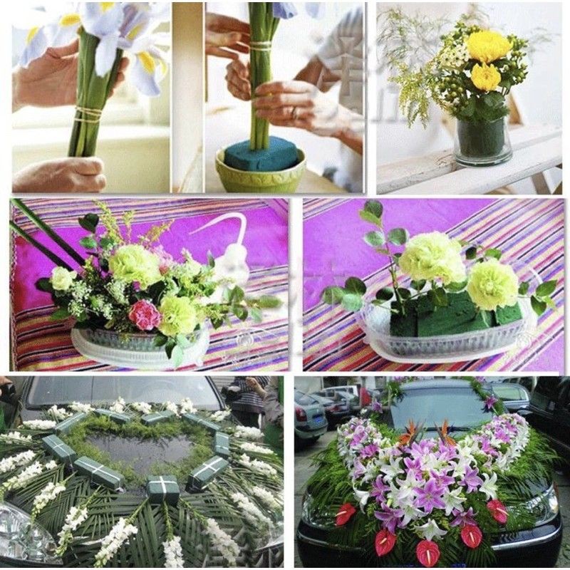 Esponja Floral para montar arranjos de flores artificiais ou natural |  Shopee Brasil
