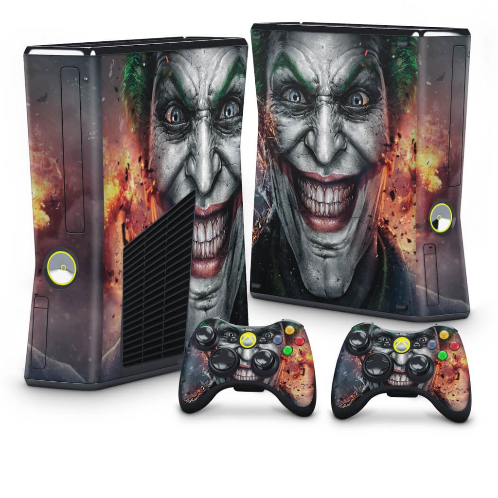 Skin Xbox 360 Slim Adesivo - Coringa Joker #B