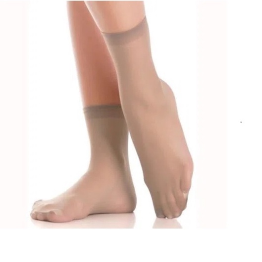 Kit 10 Pares Meia Fina Feminina Cano Curto Médio Conforto Bege ou Preta — imagem 2 de 2