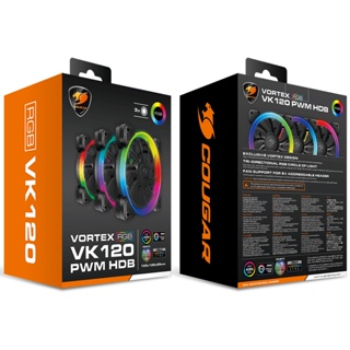Kit Cooler Fan com 3 Unidades Cougar Vortex VK120 ARGB - 3MVK1203.0001 em Oferta na Shopee