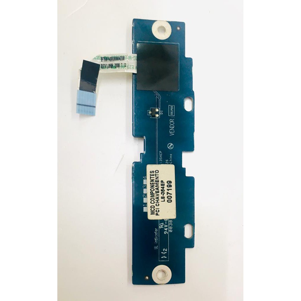 Placa Touchpad Intelbras Dell Lft10 Ls-354ep   PÇ142