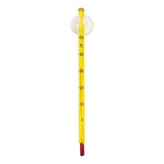 Termômetro Resun Amarelo C/ Ventosa P/ Aquários 14,5 Cm.