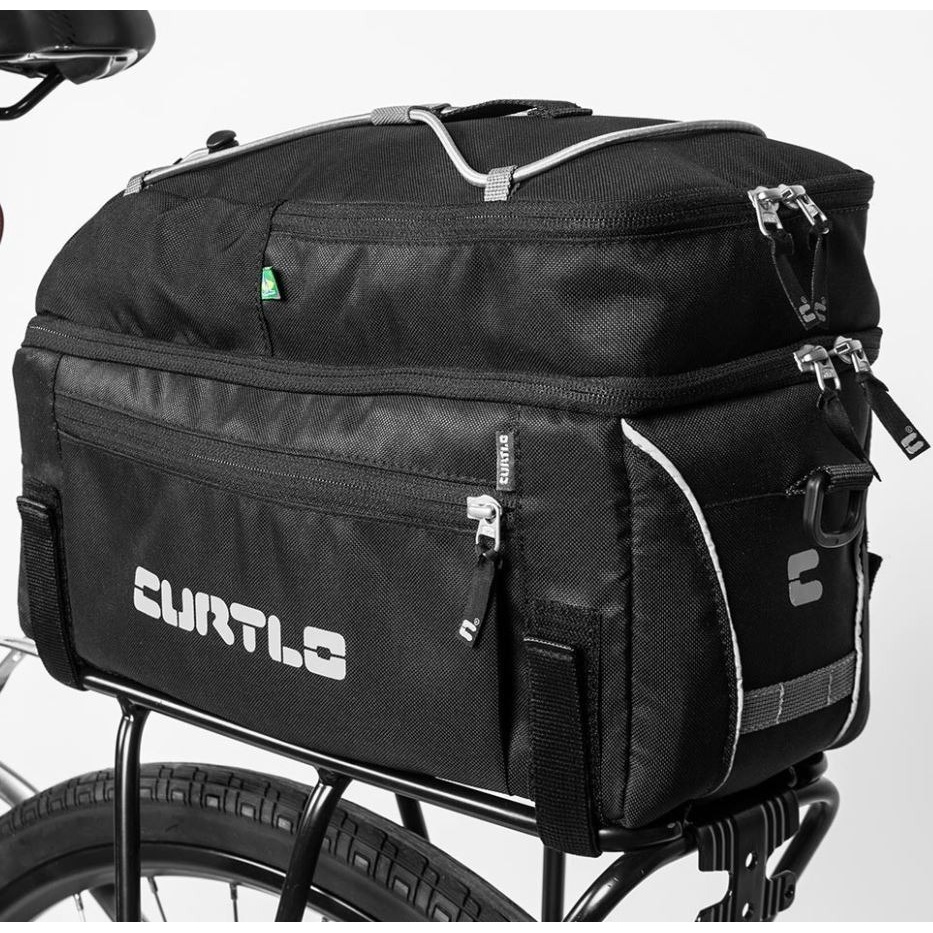 Alforje Rack Pack Bike + Bolsa Mao E Alca Lateral - Curtlo