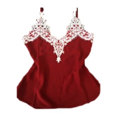 Blusa Feminina Viscolycra Renda Guipir S/ Manga Alça
