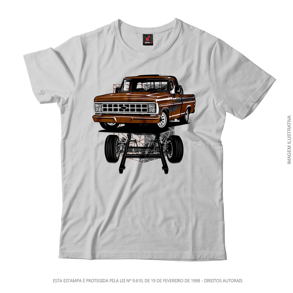 Camiseta Rota 34 Milona Chassi Marrom