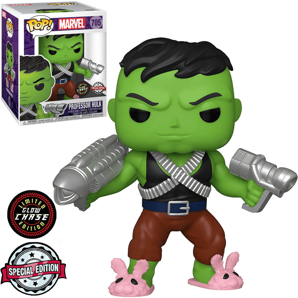Funko Pop Marvel Exclusive Professor Hulk 705 Glow Chase Super 
