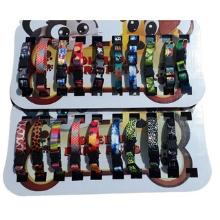 02-Cartela 10 Coleiras Pet Para Cachorro (20 COLEIRAS PARA CÃES E GATO) FITA 10MM EM POLIESTER