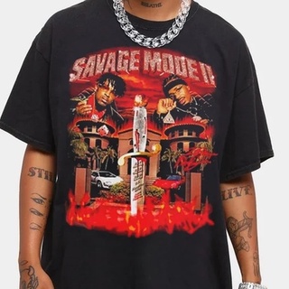 Camiseta Basica Camisa 21 Savage and Metro Boomin Drop Limited Rapper Unissex