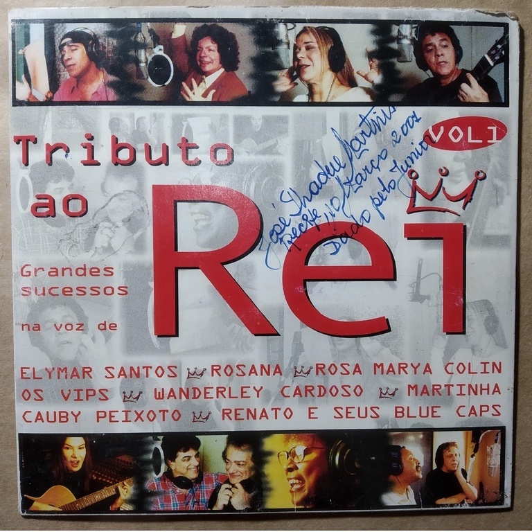 CD Tributo ao Rei Volume 1 (Encarte de Papel) Elymar Santos, Rosana, Cauby Peixoto e outros