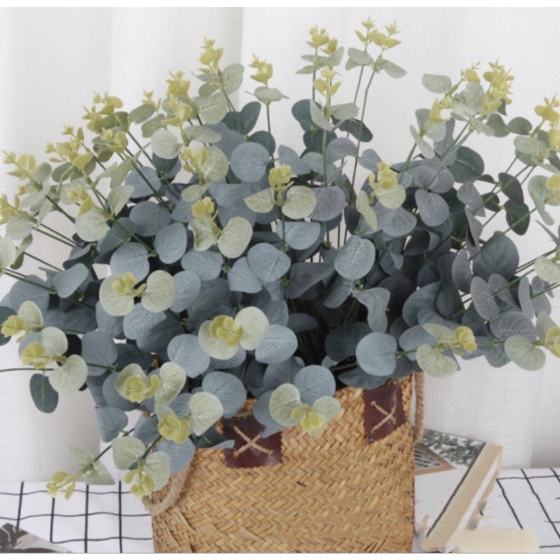 Galho de Eucalipto Artificial Buquê ideal p/ Complemento de Arranjo Plástico em Oferta na Shopee