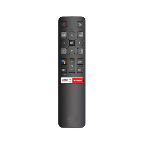 Controle Remoto para Tcl Smart Tv Rc802v 55p8m Netflix/globoplay Compatível Tcl Android 43 50 55 Polegadas