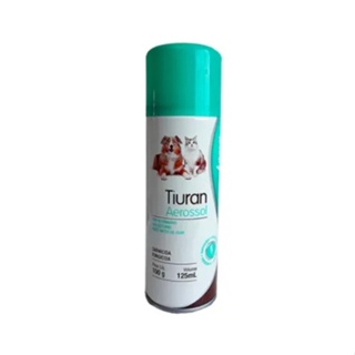 Tiuran Aerossol 125ml Contra Sarna Fungo Cães e Gatos Duprat em Oferta na Shopee