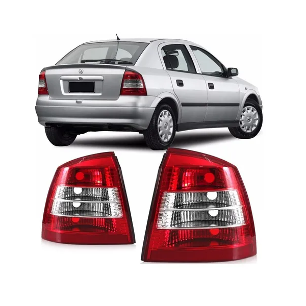 Par Lanterna Traseira Astra 98 99 00 01 02 Hatch Bicolor