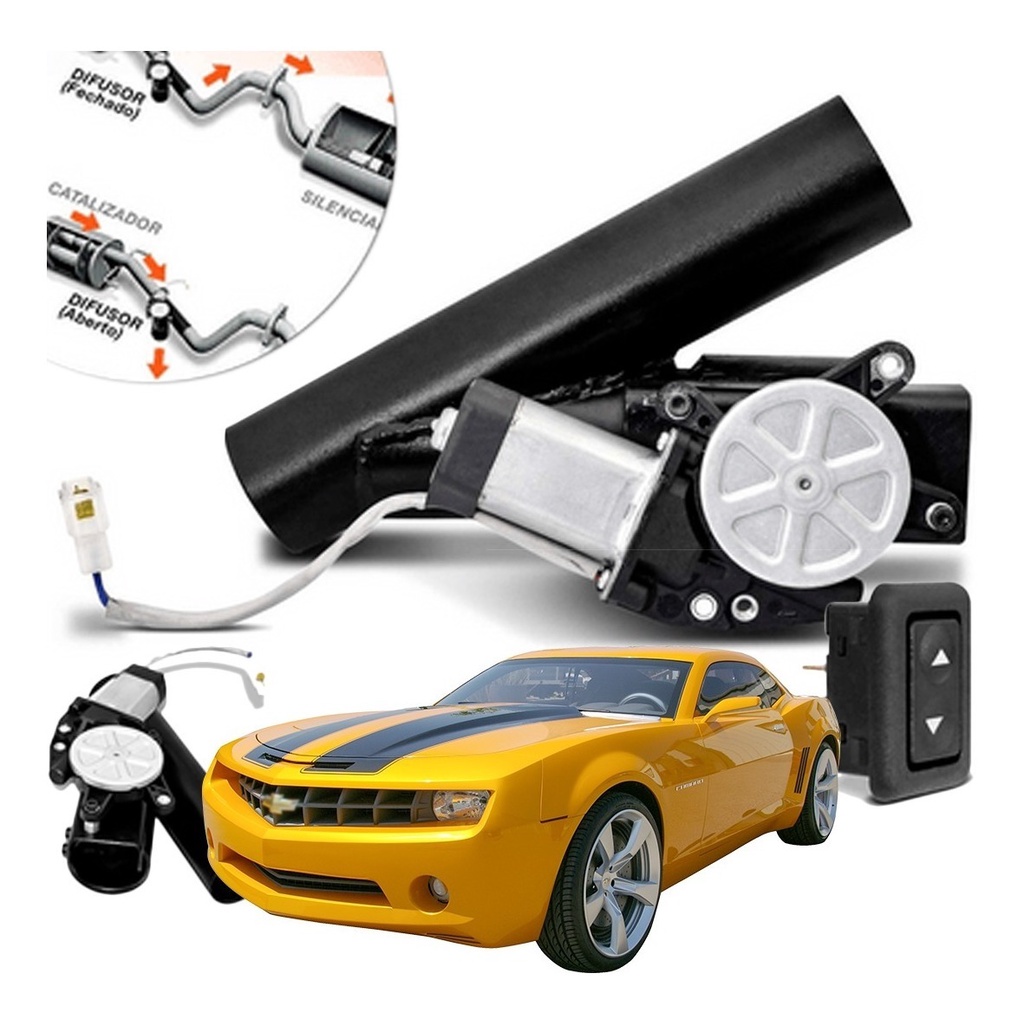 Difusor De Escapamento Preto Esportivo Chevrolet Gm Camaro em Oferta na Shopee