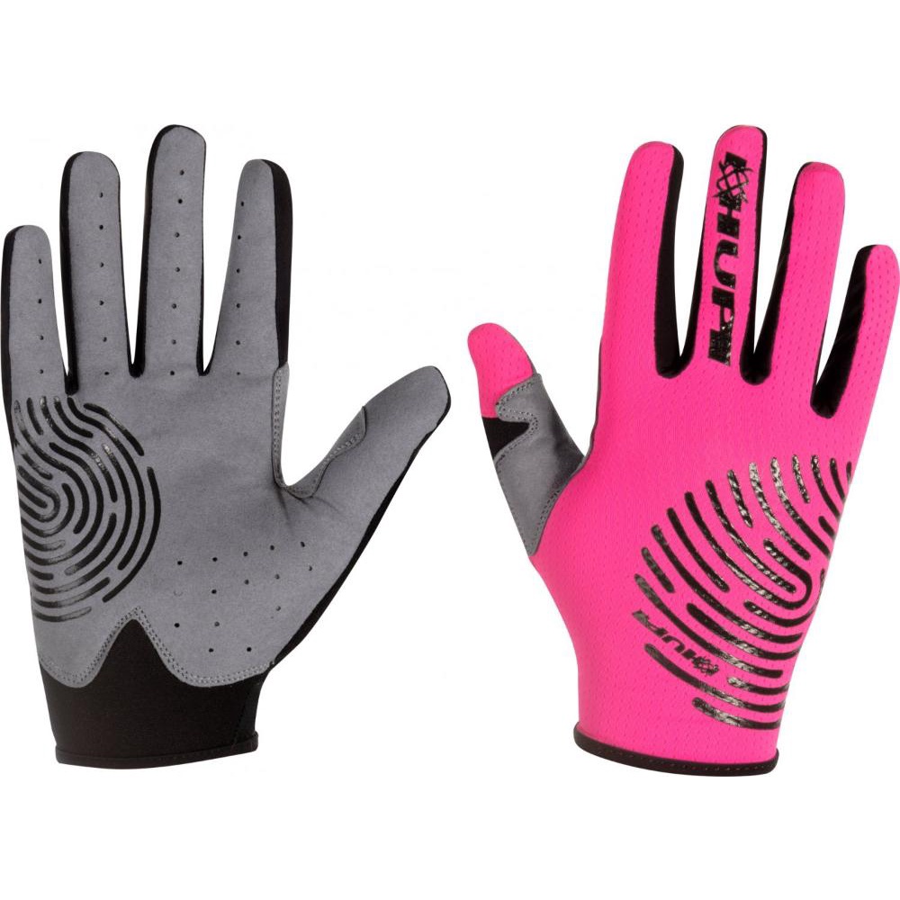 Luva Ciclismo HUPI Dedo Longo Biometria Full Rosa
