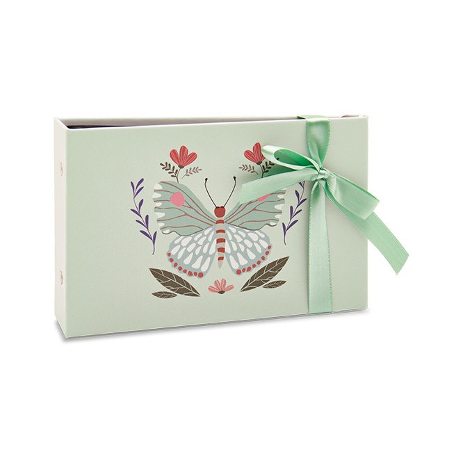 ALBUM GIFT HORIZONTAL FOLHAS PRETAS REBITES PARA 60 FOTOS 10X15 - 129