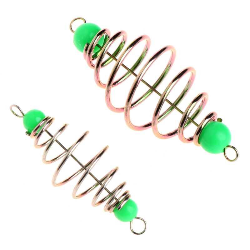 dusur9 Conjunto Molas Pesca 10 Pcs Alimentador Contas Aço Inoxidável Ferramenta Acessória