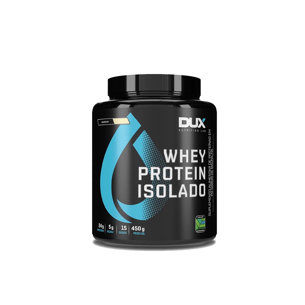 Whey Protein Isolado Baunilha Pote 450g - Dux Nutrition