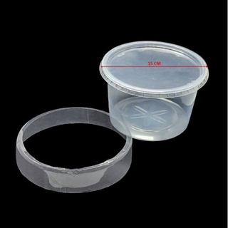 Kit 100 Cápsulas Abertas em PVC Termoencolhível 157mm X 30mm Cristal - Lacre Para Pote Plástico 1000ml/1kg em Oferta na Shopee