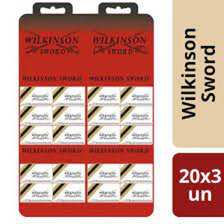 Cartela lâmina Wilkson - 20x3 lâminas (60 lâminas)