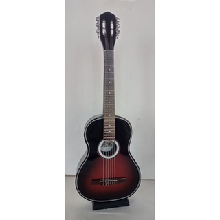 Miniatura de Violão Acústico Especial Vermelho e Preto