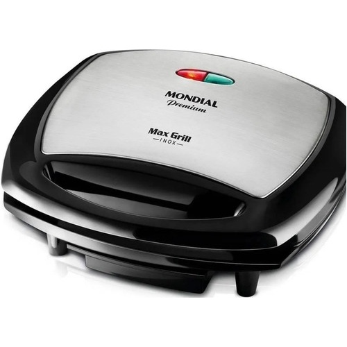 Grill Mondial Max Grill Premium 1200w G-07 Inox E Preto - 12