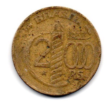 2000 Réis 1937 BC Moeda Antiga Brasil Duque de Caxias
