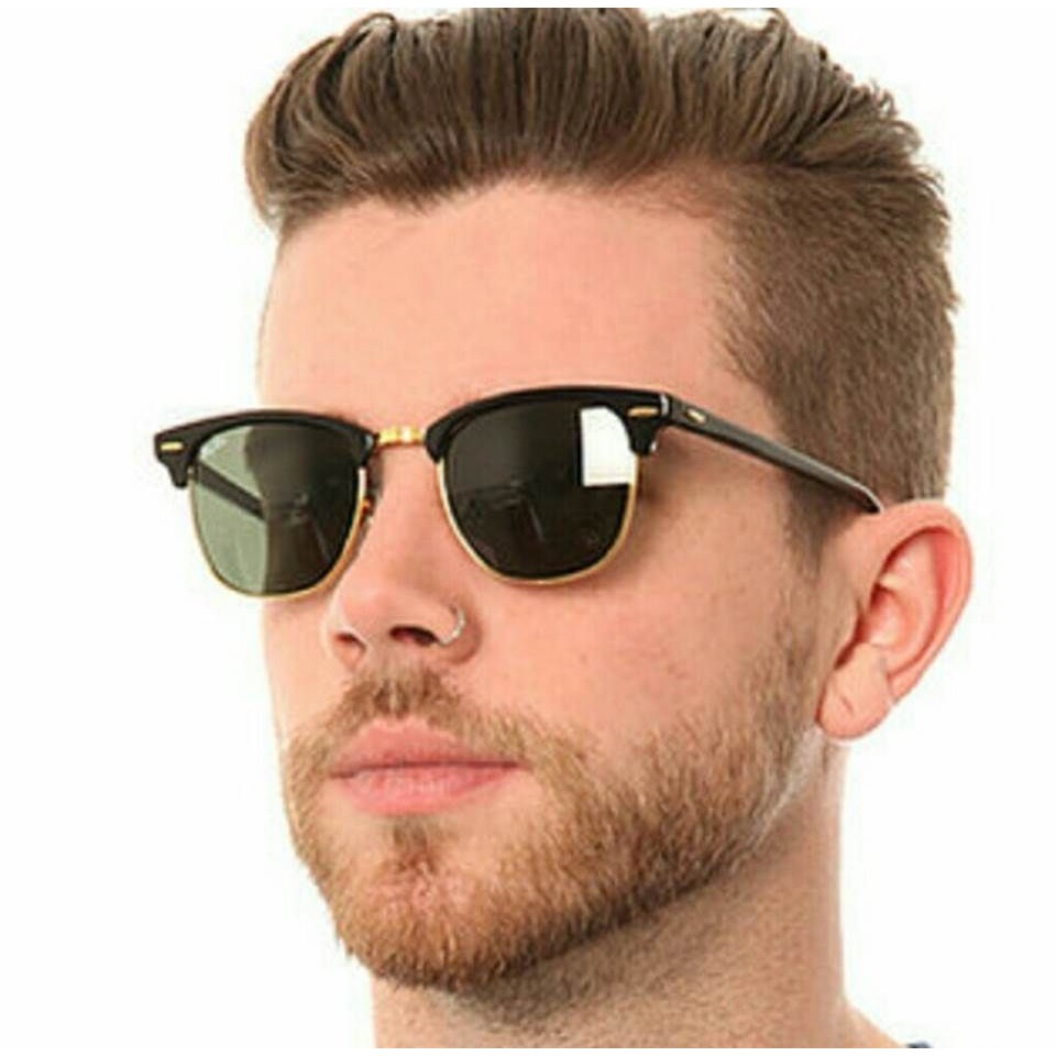 Купить очки солнцезащитные мужские брендовые looktrue. Очки ray ban clubmaster. Клабмастер ray ban. Ray ban rb3016 Classic clubmaster. Ray ban clubmaster мужские.