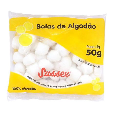 Algodão Bola Sussex 50gr Branco 100% Algodão