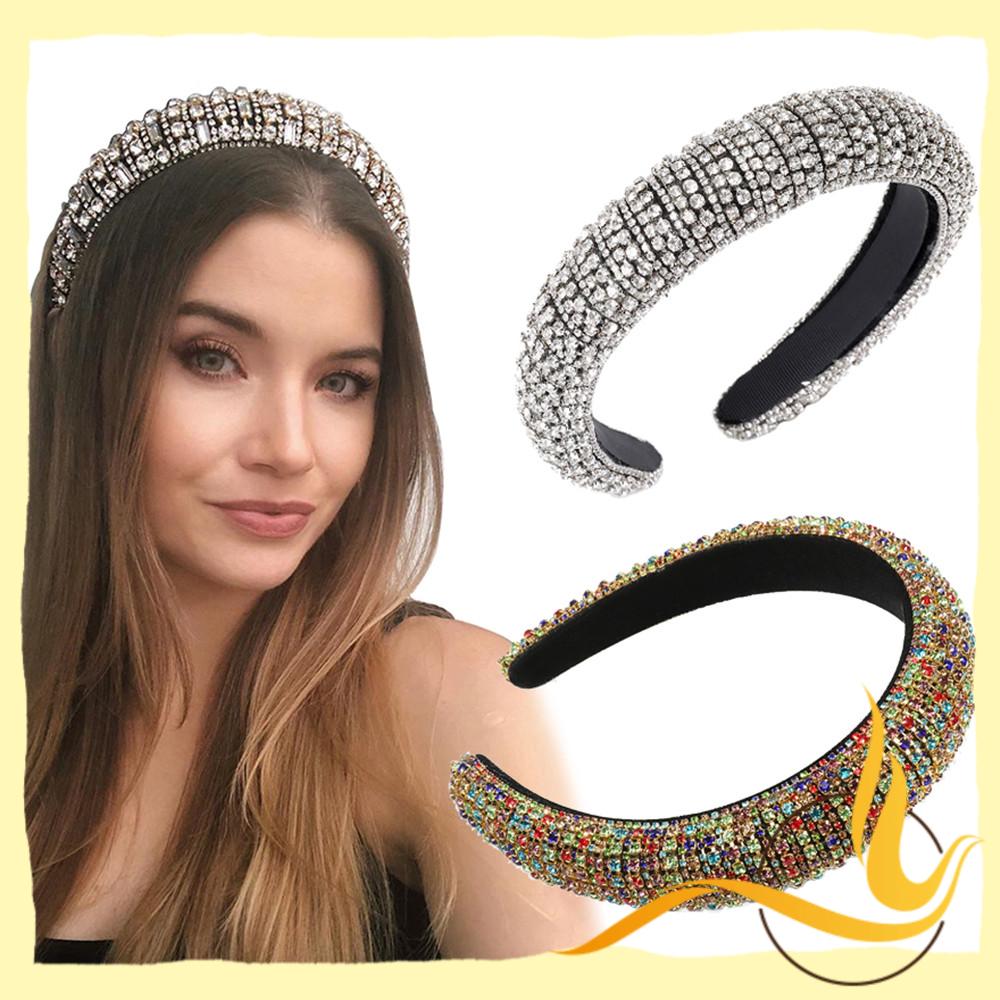 Only Tiara / Faixa De Cabeça Com Enchimento / Feita À Mão Com Strass