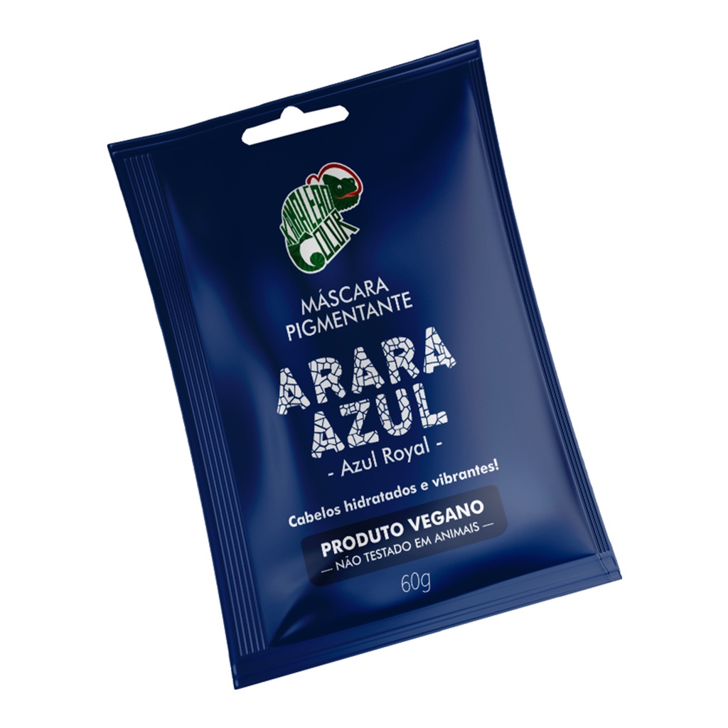 Sachê Máscara Tonalizante Arara Azul Royal Kamaleão Color 60g