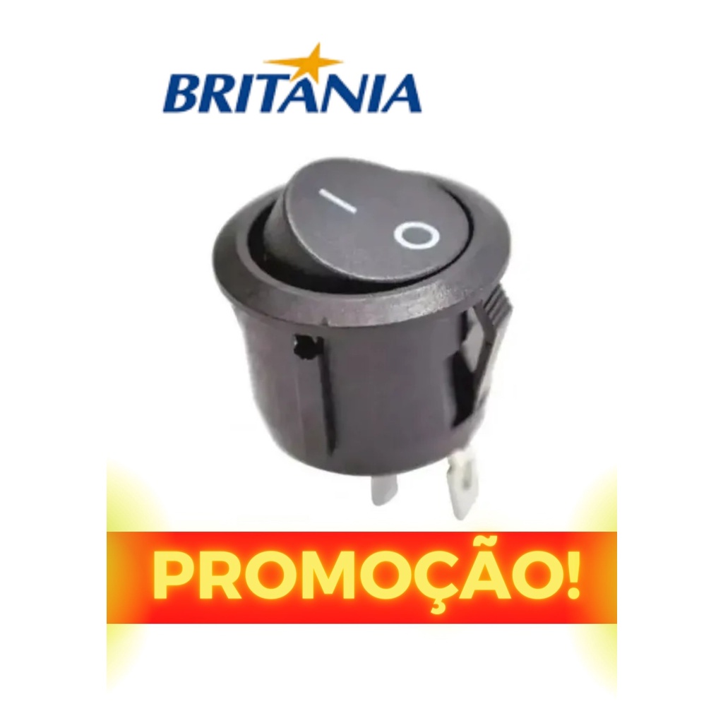 Botão Llga desliga do aspirador Britânia Dust Off (tem vídeo mostrando o interruptor do aspirador)